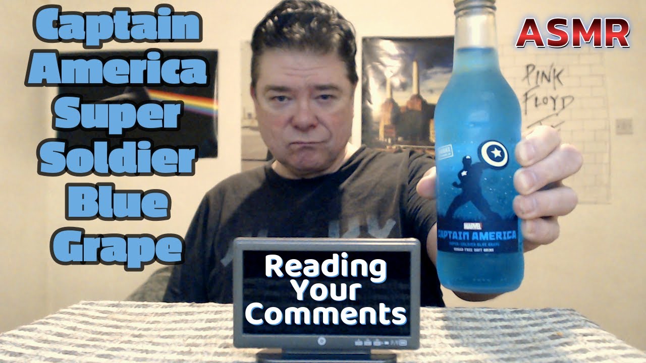 ASMR — Пью «Голубой виноград Капитана Америки Суперсолдата» и читаю ваши комментарии