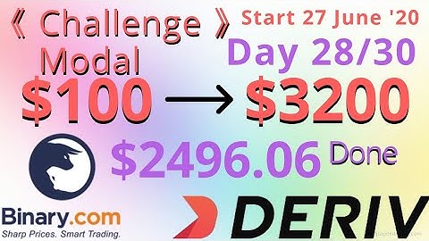 $100 to $3200 Challenge | $2496.06 Done | start 27 june 