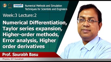 Lec 8:Numerical differentiation