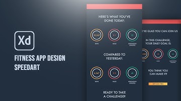 Adobe XD: Fitness App UI Speed Art