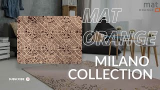 Hand Made Rugs | MAT Orange Nova Collection | 100% European Wool Blend | MAT THE BASICS Rug Supplier