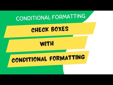 Checkboxes & To do Lists with Conditional Formatting In Excel