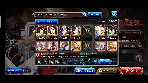 Hard Boss Genesis Chapter 3-1 vs Icona FULL AUTO the alchemist code (If that would be called sloth)