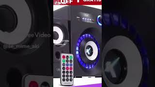 Caixa de som 2 em 1 subwoofer amplificador bluetooth tv PC aux FM link na descrição