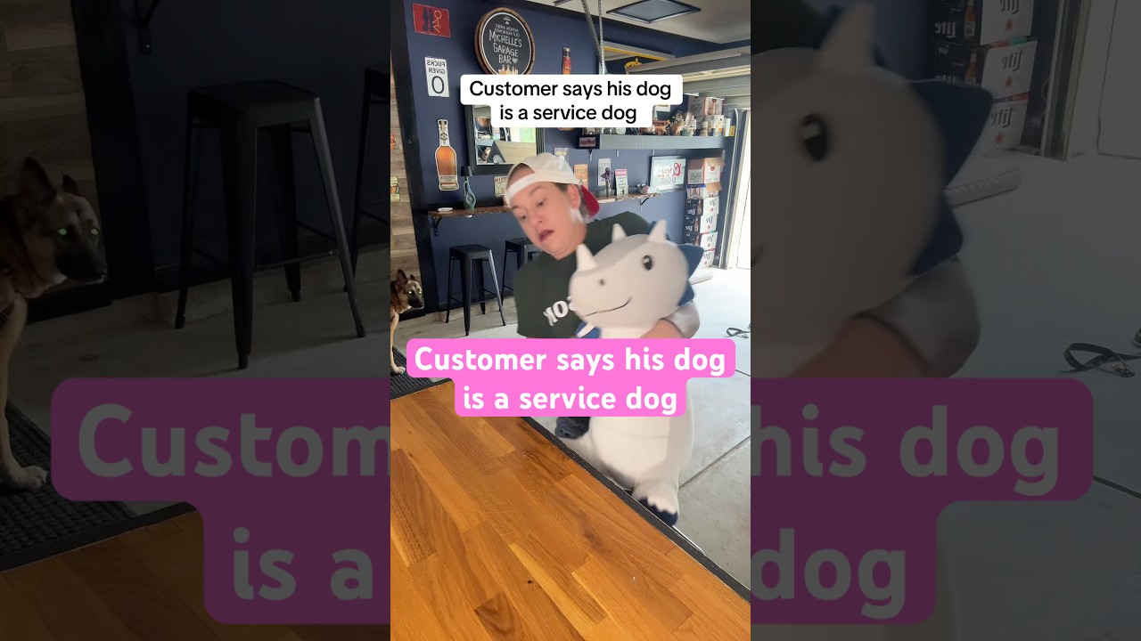 True story from when I worked at solstice tavern. He really put his pitbull in a chair at the bar