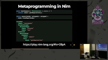 Async await in Nim A demonstration of the flexibility metaprogramming can bring to a language