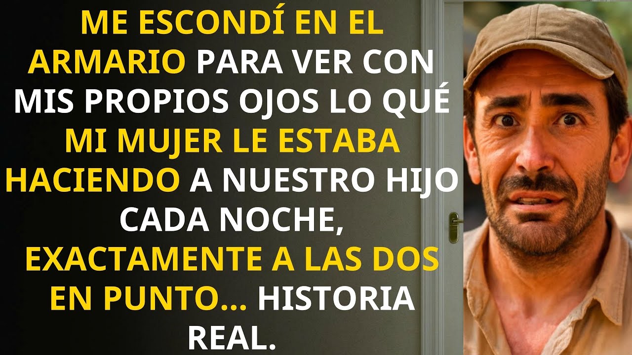 Me escondí para descubrir por qué mi esposa va cada noche a la habitación de nuestro hijo, allí vi..