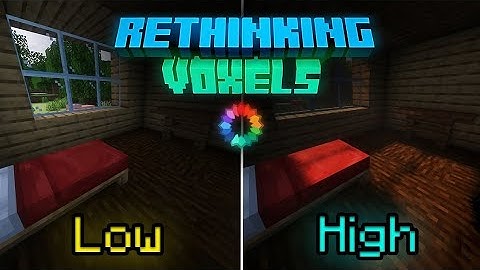 Minecraft Comparison | Rethinking Voxels: Low vs High Settings