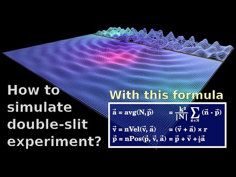 How to simulate a double slit experiment?