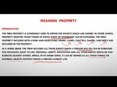 CONCEPT OF PROPERTY AND OBLIGATION - JURISPRUDENCE