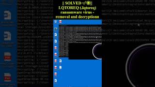 LQTOREQ (.lqtoreq) ransomware virus #shorts #trending #LQTOREQ