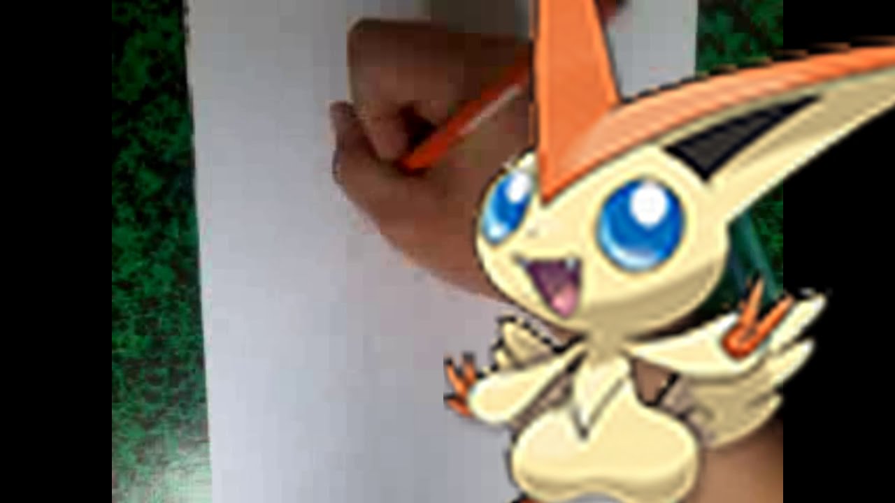 Speed drawing pokémon [Victini]#12 - YouTube