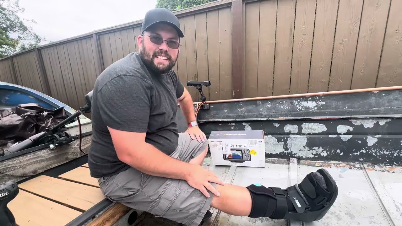 Installing my Humminbird Helix 5 fish finder!