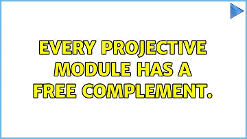 every projective module has a free complement.