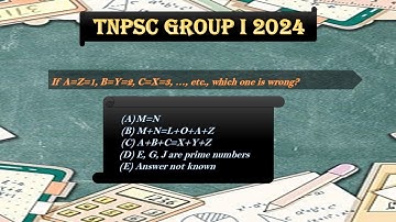 🧠 TNPSC Group I 2024 Reasoning Trick | A=Z, B=Y, C=X Pattern Explained | Which One is Wrong?