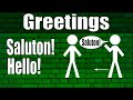 Esperanto: Greetings