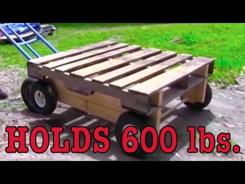 Old Wooden Pallet Upcycle to a Cam Trolley WOODWORKING DIY 