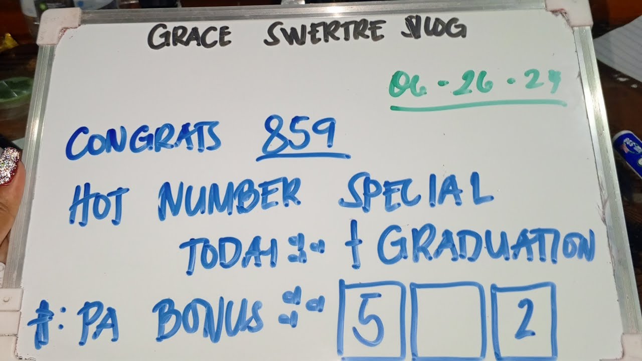 CONGRATS GAHAPON 859_HOT NUMBER SPECIAL TODAY+ MY GRADUATON #|JUNE 26 ...