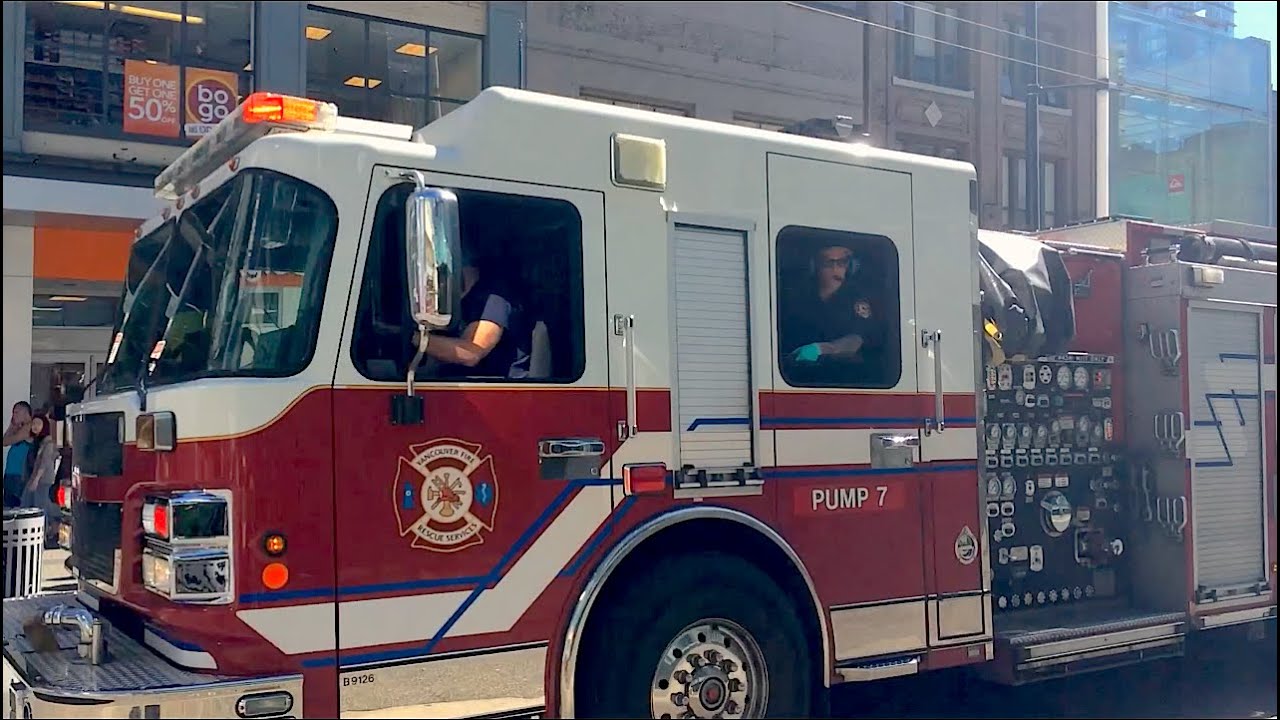 Vancouver Fire Pump 7 Responding on 420