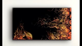 Acrylic Swipe with Copper and Black