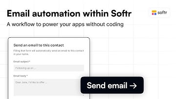 How to Send Automated Emails in Your CRM with Softr Workflows (No-Code Tutorial)