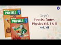 Std 12 precise notes physics vol 1 and 2 combo  target publications