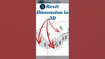 Revit Dimension in 3D View #shorts #revit #architecture #tutorial