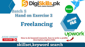 freelancing exercise 2 batch 5 | Digiskills Freelancing Exercise 2 Batch 5 2023