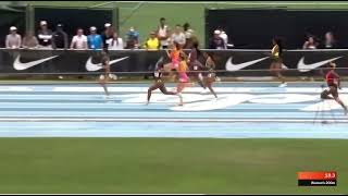Sydney Mclaughlin 22.07S 200M
