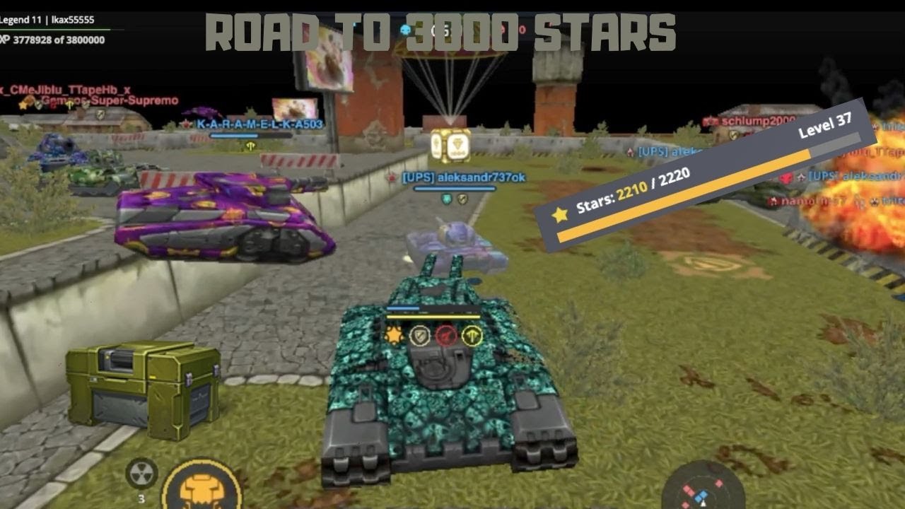 Tanki online Road To 3000 stars #3 - complete all challenges