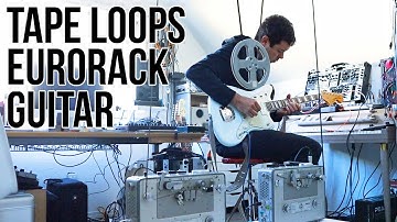 Marcus Fischer studio performance & live rig rundown // ambient tape loops with guitar and Eurorack