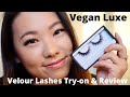 VELOUR VEGAN LUXE LASHES | Review &amp; Try-On Lash Swatch + Discount Code