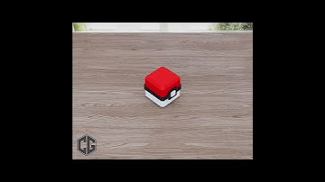 Pokeball Pokémon Voxel Multipart – 3D Printing Tutorial #shorts  #cg3d
