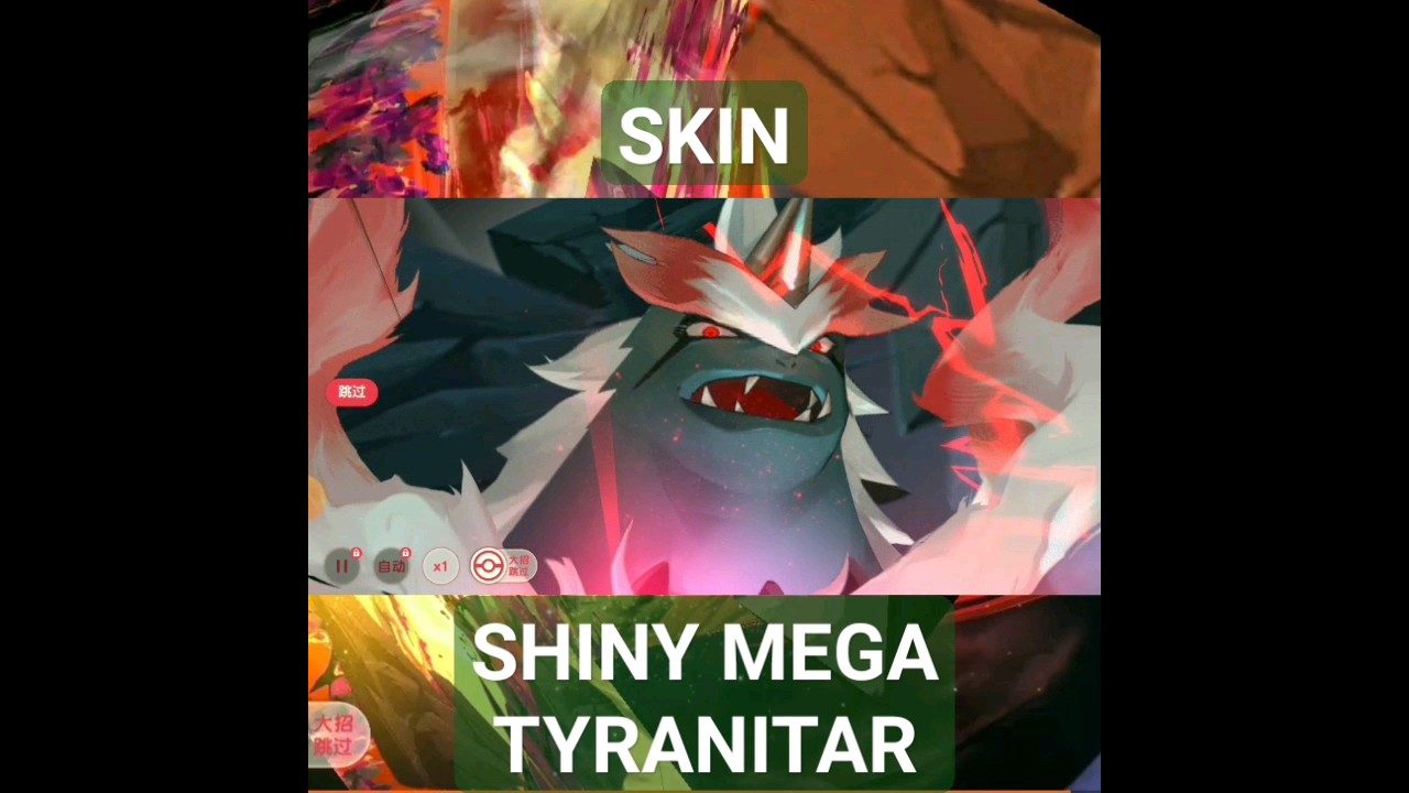 ANIMASI ULTIMATE SKIN SHINY MEGA TYRANITAR 