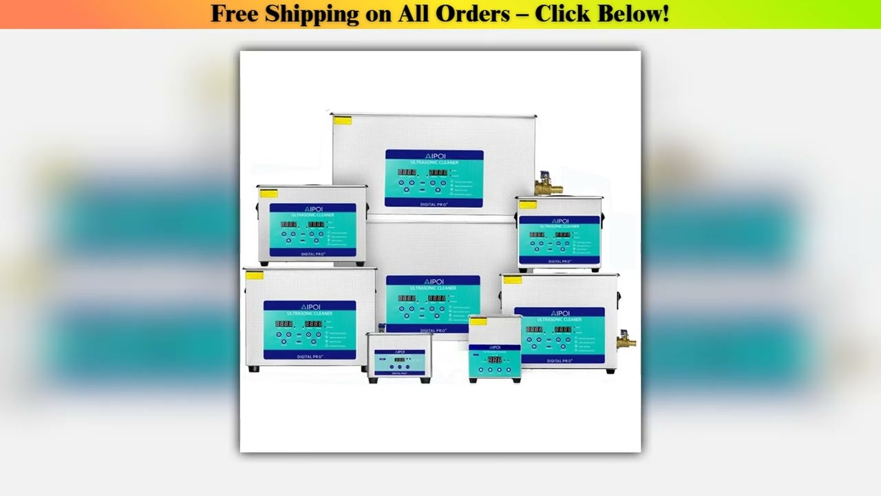 [Overseas Warehourse Stock] AIPOI Ultrasonic Cleaner 800ml 2L 3.2L 6.5L 10L 15L 22L 30L Home