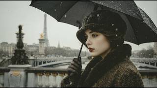 French Chanson Music 🎶 Oldies French Love Songs &amp; Rainy Paris Night Ambience