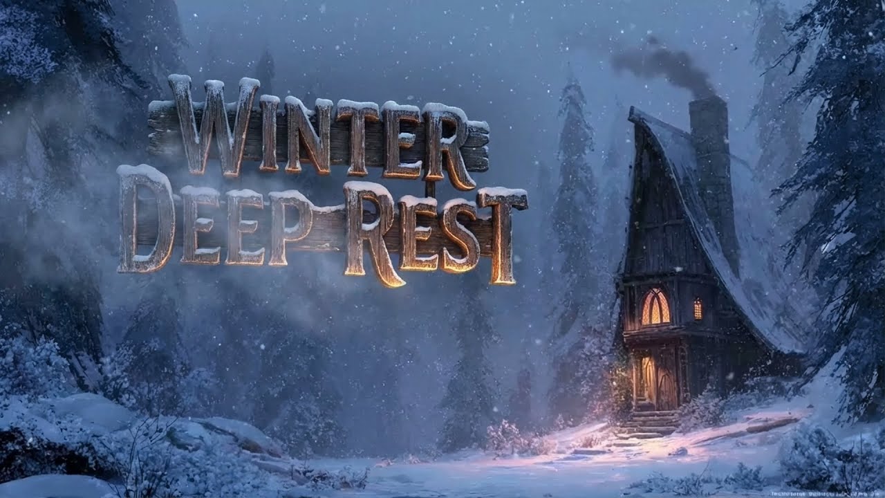 🕯️ (1 Hour) Deep Sleep Music ❄️ Fireside Haven