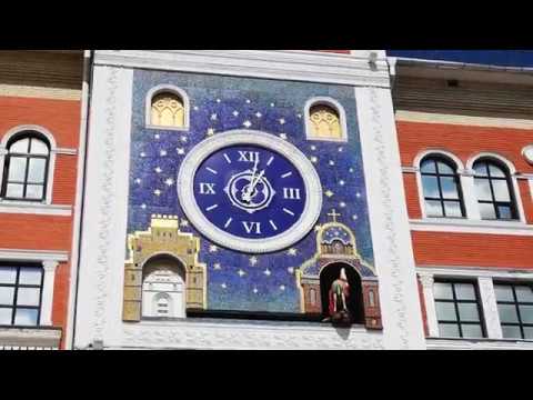 Йошкар-Ола - часы ослик с иконой Божией Матери «Троеручица» - YouTube