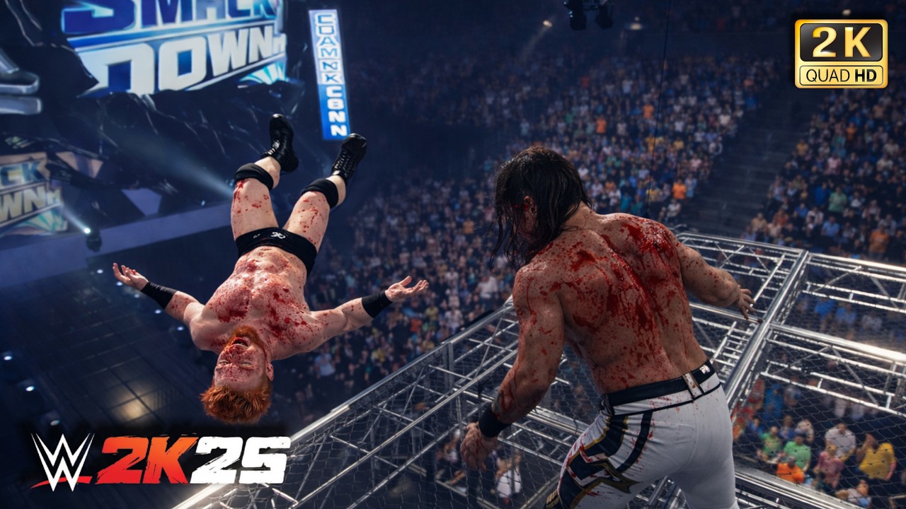 Full Match | Seth Rollins Ends Sheamus From the Top of the Cage 💥 Hell in a Cell | WWE 2K25 Gameplay
