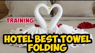 Types of Towel Folding in Hotels