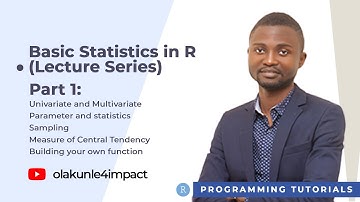 Calculating mean, median and mode of a dataset in R #rstats #rstudio #olakunle4impact