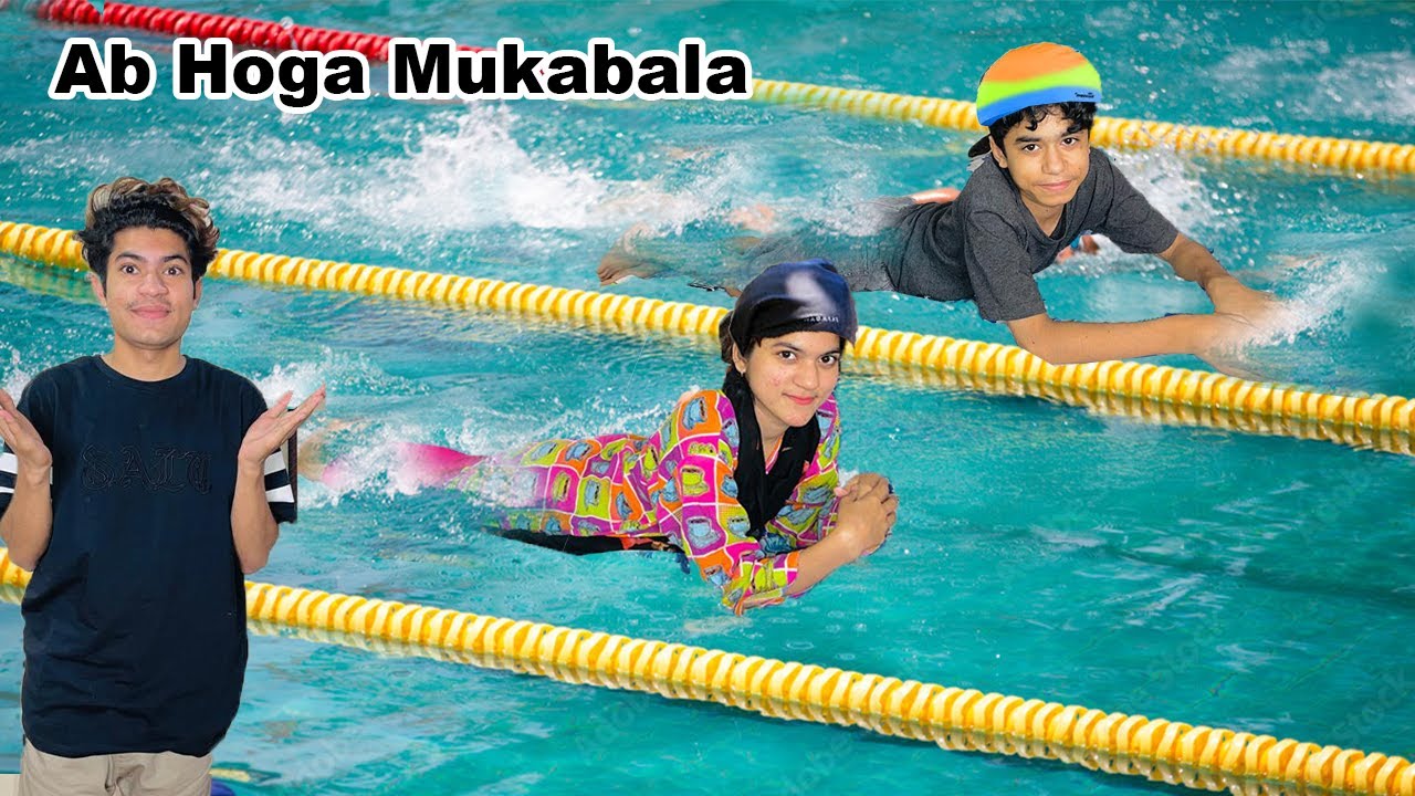 AB hoga Mukabala in swimming | pool party in summer |  MoonVines