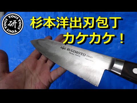 映博 出刃包丁 研ぎ済 ステンレス 洋出刃 片刃 本研 片岡製作所 出刃包丁 包丁 鋼 ステンレス モリブデン 洋出刃