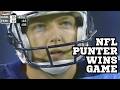 KICKING UNDER PRESSURE | NFL Punter Makes 3 Field Goals To Win Game #punters #fieldgoals