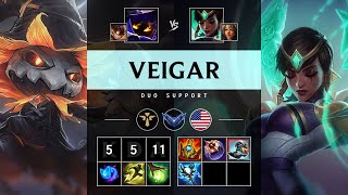 Veigar Support vs Karma - NA Diamond Patch 25.21