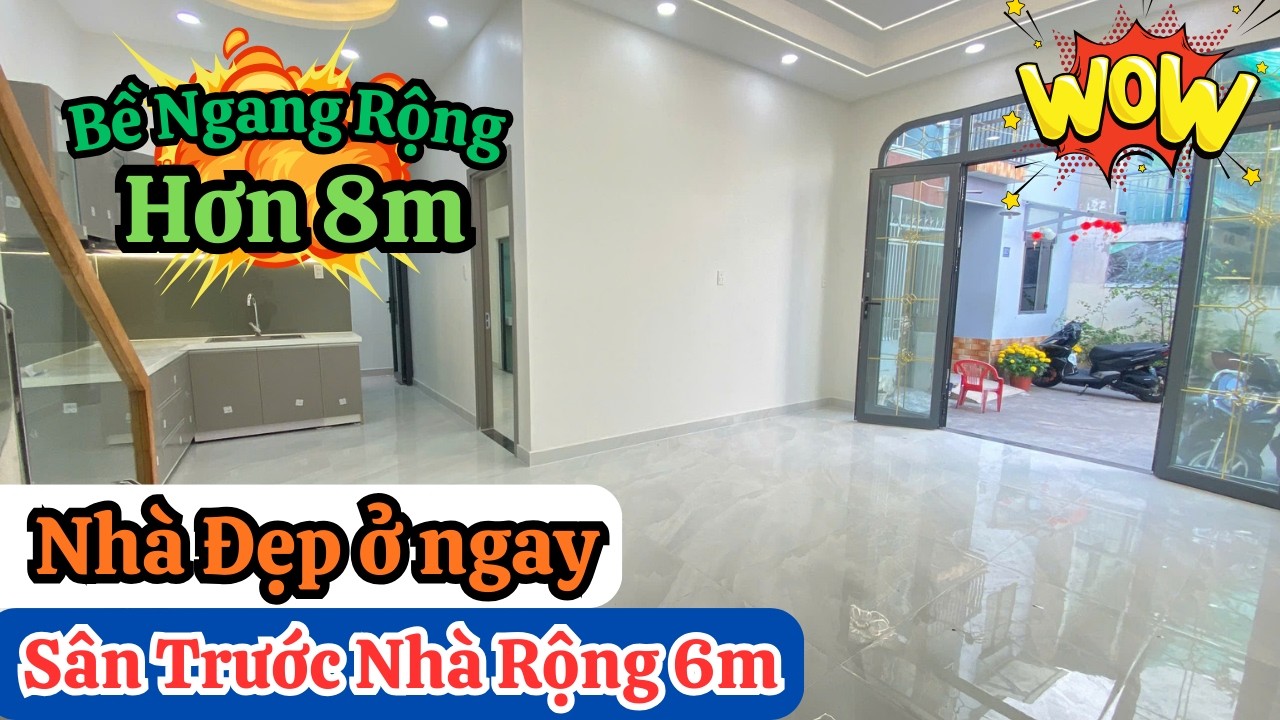 Quận 4 | Siêu Phẩm Nhà Đẹp Bề Ngang Hơn 8m Mà Giá Cực Kỳ Rẻ | Sân Trước Nhà Rộng 6m