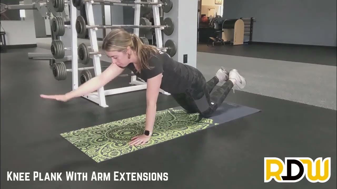 Knee Plank With Arm Extensions YouTube