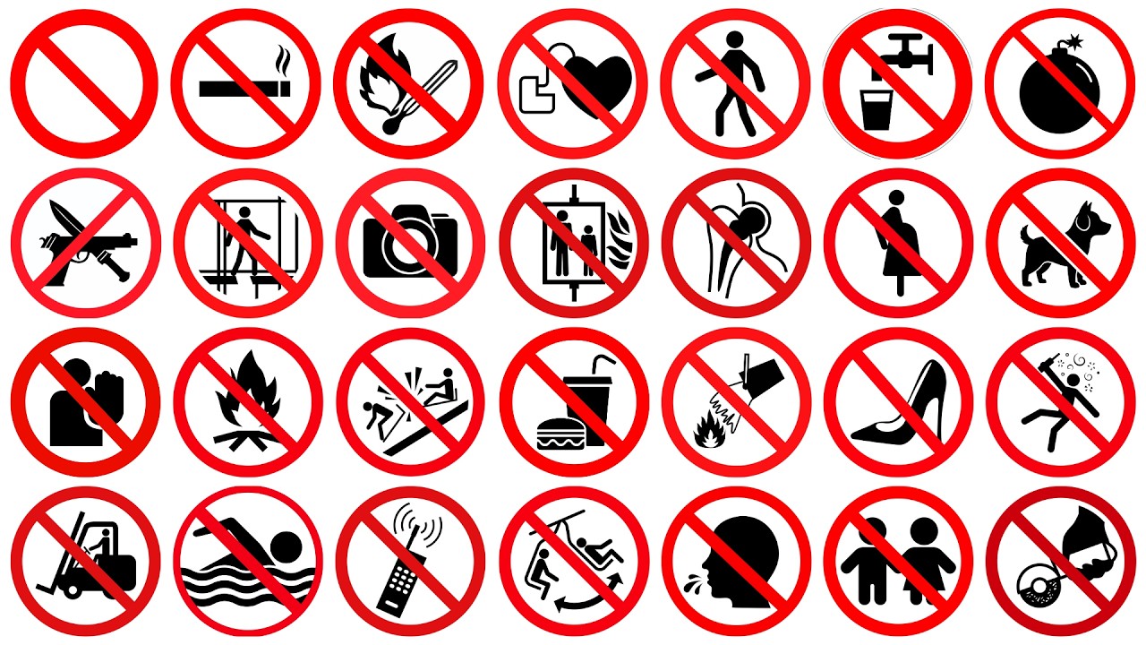 Prohibition Signs - Meanings Explained | Master Safety Signs ...