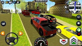 Driver's License Course #2 - Red Pickup Truck Day and Night City Driving Car Game Android Gameplay screenshot 4
