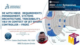 DE with MBSE:  Requirements, Architecture, Traceability, V&V for Jet Engine Controller – FADEC